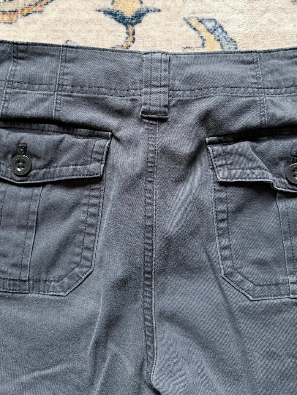 Izod Straight-Leg Pants in Charcoal Gray